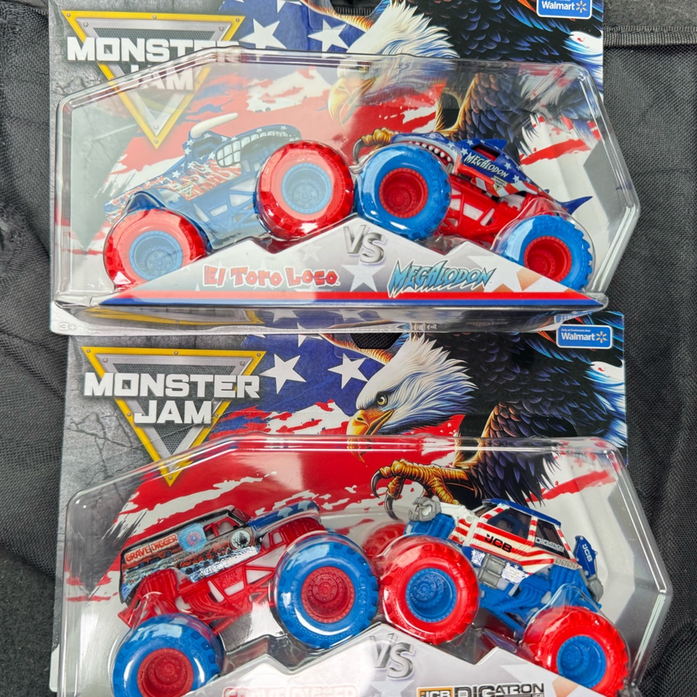 Monster Jam Stars and Stripes Set of 2